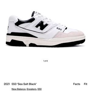 STOCKX VERIFIED New Balance 500 Sea Salt Black NWT WITH BOX. 6 mens